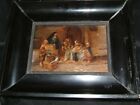 Oil Painting On Board Of A Nun & Little Children Signed By Artist William Strutt