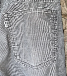 Levis Pants Corduroy 519 Gray White Tab Grunge 80s Mens 33 x 30 Straight VTG - Picture 1 of 12