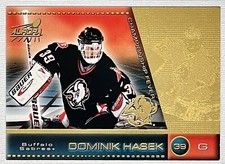 Pristine Foil! Dominik Hasek ! 1998-99 Pacific Aurora Championship Fever!