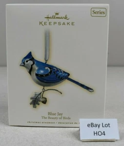 (Lot HO4) Hallmark Ornament 2007 The Beauty of Birds Blue Jay Boxed - Picture 1 of 5