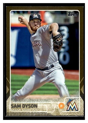 2015 Topps Update #US40 Sam Dyson Gold #/2015 - Image 1 of 2
