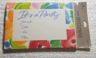 Hallmark Invitaciones de Fiesta General "Es una Fiesta" Multicolor 8 unidades + Sobres Foto 1 de 3