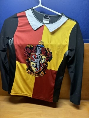 Harry Potter Gryffindor Long Sleeve Top, Child S/M Halloween Costume, Up Size 10 - Image 1 of 4