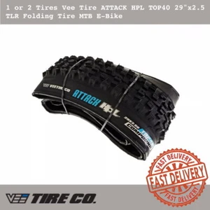1 or 2 Tires Vee Tire ATTACK HPL TOP40 29"x2.5 TLR Folding Tire MTB E-Bike - Picture 1 of 5