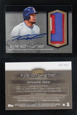 2018 Topps Dynasty Auto Patch /10 Kyle Schwarber #AP-KS1 Patch Auto