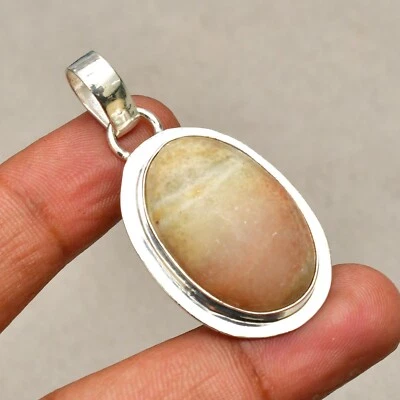 Ciondolo gioiello in argento sterling 925 fatto a mano con pietra preziosa ar... - Immagine 1 di 4