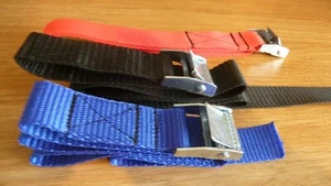 Pack de 2 correas con hebilla de leva, 3 colores y 5 tallas - Imagen 1 de 7