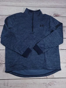 UNDER ARMOUR MENS HEATHERD BLUE PULL OVER SIZE MEDIUM M3 - Picture 1 of 7