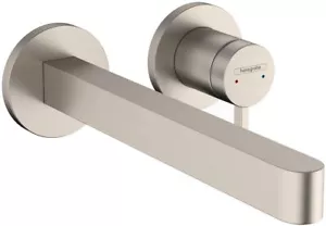 NUEVO grifo hansgrohe Finoris 4"" de alto, montado en pared en níquel cepillado 76050821 - Imagen 1 de 1