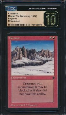 Legends Crevasse CGC 10 Graded Magic MTG (8009) -magicgraders- - Image 1 of 3