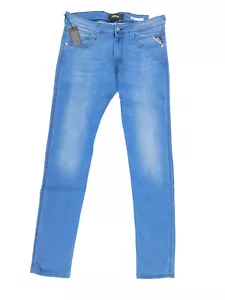 Replay Jeans Herren Hose Anbass Slim Fit blue 10 OZ Power Stretch W32-W36 L36 - Bild 1 von 7