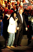 Whoopi Goldberg and Bill Clinton at MTV's Bill Clinton for P - 1992 Old Photo 4