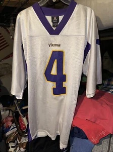 Reebok Team Apparel Minnesota Vikings Trikot #4 Favre Herren Large weiß NFL  - Bild 1 von 7