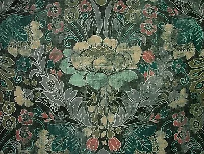 Cromford Jade Digitally Printed Fabric Curtain Upholstery Cushion Headboards - Image 1 of 4