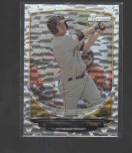 ADAM LANDECKER 2013 BOWMAN DRAFT PICKS PROSPECTS SILVER ICE CARD #BDPP103