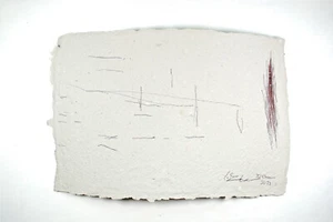 Drawing "Sisyphus" ink handmade paper Prof.em Andreas Loeschner-Gornau o30# - Picture 1 of 1