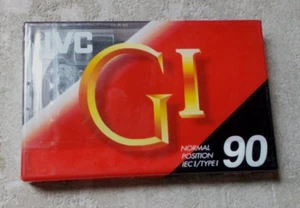 CASSETTE AUDIO K7 TAPE / 1 CASSETTE VIERGE JVC GI 90 MINUTES TYPE I IEC I NEUF - Photo 1/3