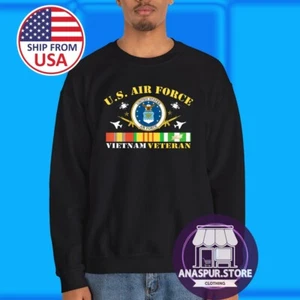 Veterano Ejército de la Fuerza Aérea de Vietnam de Estados Unidos Militar Negro Talla S-3XL - Imagen 1 de 1