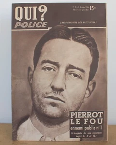 Qui? police N°15 Des faits divers 1946 Pierrot le fou - Bild 1 von 5