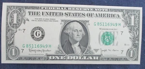 1963B $1 Barr US Banknote Uncirculated - Picture 1 of 2