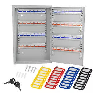 Schlüsselkasten Schlüsselbrett Schlüsselschrank mit 64 Haken + Schlüsselanhänger - Bild 1 von 6