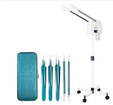 Professional 2 in 1 Facial Steamer Set, Hot Mist, Ozone Humidifier, Tweezers Inc