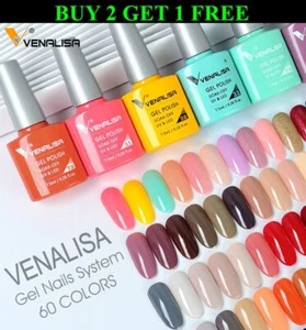 Venalisa Gel Nagellack 60 Farben UV/LED Einweichen Ab Obermantel Basislack - Bild 1 von 85