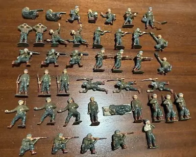 DE COLECCIÓN (PRINCIPIOS DE LOS 50’S) TIMPO (INGLATERRA) METAL SEGUNDA GUERRA MUNDIAL GI’S - LOTE DE 42 FIGURAS’ - ORIG. PROPIETARIO Foto 1 de 4