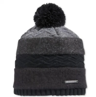 Gorro Sean John Mixed Media Lana Pom Rayas Sombrero Exclusivo Macy's - Negro - $32 Foto 1 de 4