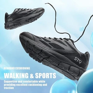 STQ Damen Sneaker Schnürschuhe Laufschuhe Memory Foam Damen Wanderschuhe UK 4 - Bild 1 von 6