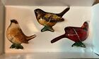 Dillards Trimmings 3 Pack of Porcelain Birds Christmas Ornament Hand Painted