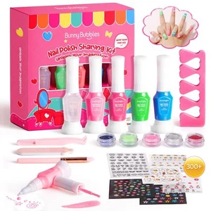 Kids Nail Polish Kit for Girls Gifts- Nails Makeup Toy Set for Kids Birthday ... - Picture 1 of 9