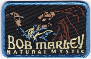 Jamaica BOB NATURAL MYSTIC Embroidered Patches 3.5"x2.25" iron-on - Picture 1 of 1