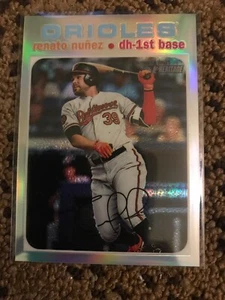 2020 Topps Heritage Baseball Renato Nunez Chrome Refractor #300 #d 351/571 - Picture 1 of 2
