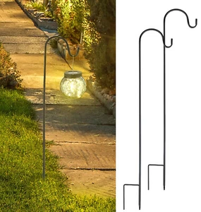 2x Hirtenstab 1,5m Laternenstab Gartenstab Laternenhaken laternenhalter Hochzeit - Bild 1 von 16