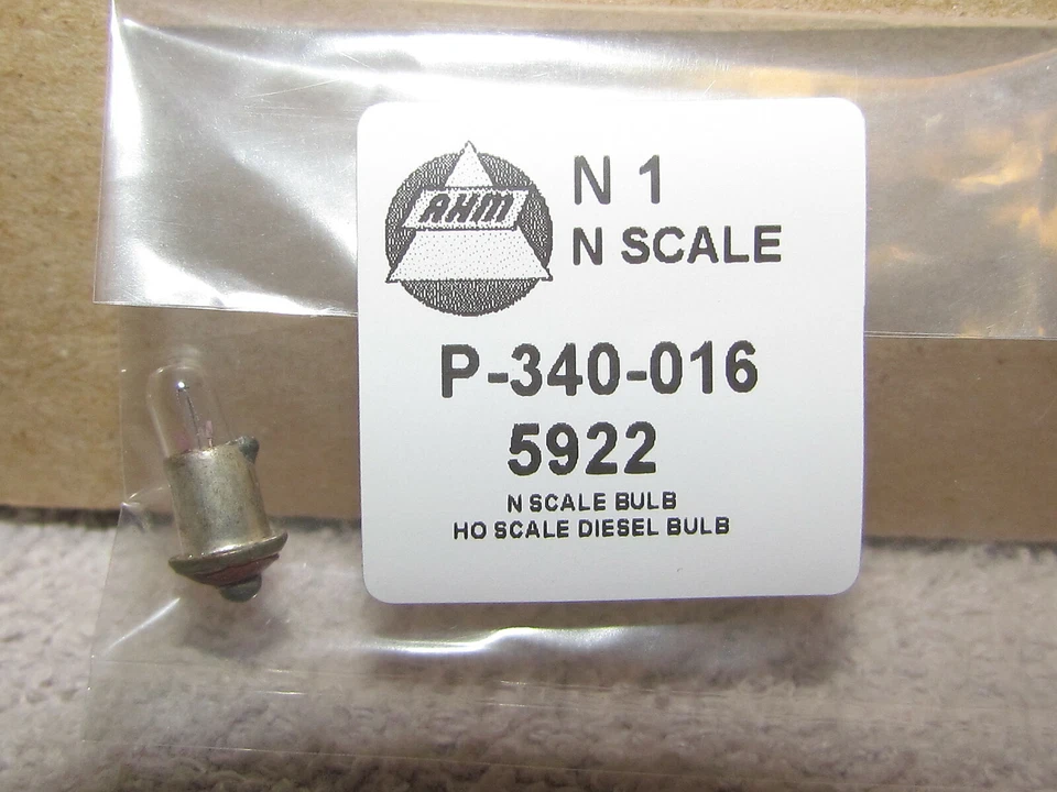 PART# 5922 OR # P-340-016 N SCALE LIGHT BULB BY AHM RIVAROSSI LIMA NEW - Image 1 of 4