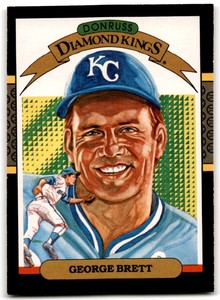 1987 Donruss Diamond Kings George Brett #15 Kansas City Royals
