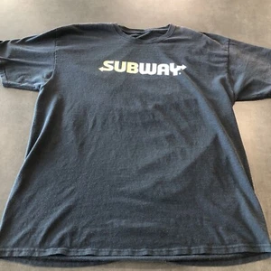 SUBWAY Employee Black T-Shirt Size XL Sandwich Artist - Picture 1 of 9