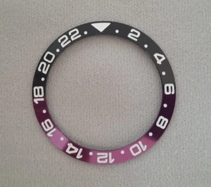 Inserto de bisel de 38 mm GMT negro púrpura Rolex Seiko SKX SRPD aluminio - Imagen 1 de 8