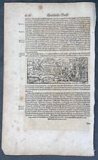 1628 Munster Antique Print A Pictorial Representation of The Birth German Nation