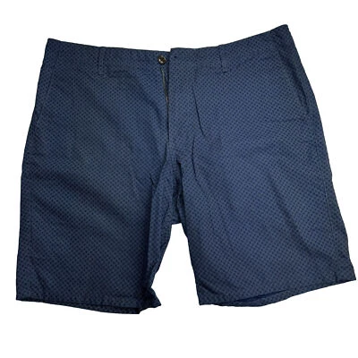 Pantalones Cortos Dockers Para Hombre Frente Plano Patrón Azul 100% Algodón 9" Entrepierna 36 Foto 1 de 4