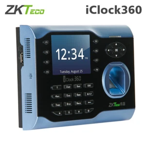 ZKTeco iClock360 TCP/IP Fingerprint Time Attendance System Recorder Time Clock - Picture 1 of 8