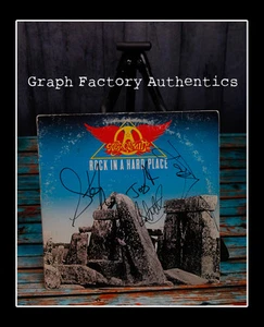 **GFA Rock in a Hard Place *AEROSMITH* Signed Record Album AD5 PROOF COA** - Picture 1 of 1