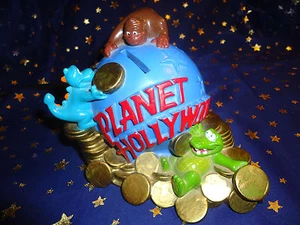Planet Hollywood Bubba Drache Cosmo Bär Gorilla George Plastikbank - Bild 1 von 4