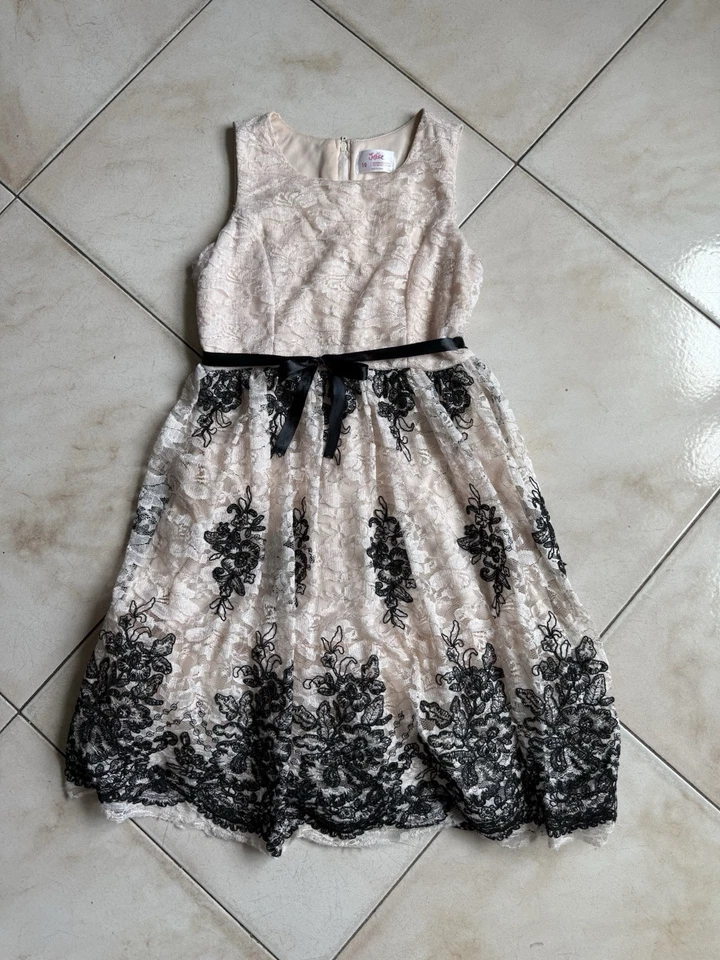 VESTIDO DE ENCAJE ROSA RUBOR NIÑOS TALLA 10 JUSTICIA NIÑAS Foto 1 de 1