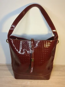 Arcadia Tasche rot italienisches Lackleder Business groß - Bild 1 von 15