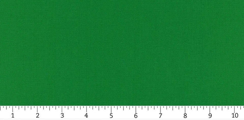 Bella Solids By Moda – Leprechaun Green Plain Cotton Fabric - Colour 371 - Image 1 of 1