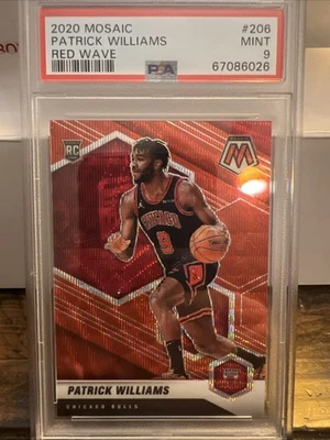 2020-21 Panini Mosaic - Rookie Patrick Williams #206 Red Wave Mosaic Prizm (RC) - Image 1 of 2