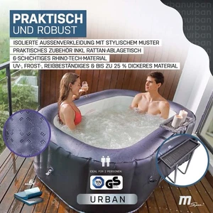 Miweba Mspa Whirlpool Urban Nest U-NE021 Ozon-UV-C-Desinfektion 2 Personen - Bild 1 von 13