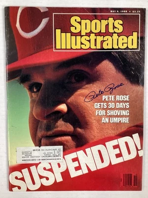 Pete Rose Signed Sports Illustrated 5/9/88 Reds Phillies Baseball Autograph JSA - Image 1 of 4